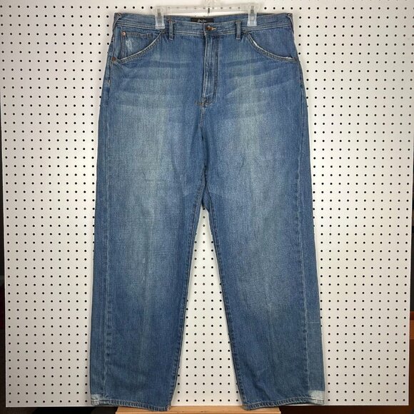 Sean John Hip Hop Wide Denim Jeans 40x34 Y2K‎ Light Wash Streetwear Skate Baggy - Picture 5 of 7